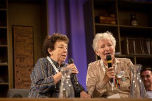 Conference Opening & Welcome: From left: Elena Gusyatinskaya, Founder of 1st Queer Archive in Moscow and Elena Zärtlich; Photo: Sabine Hauff