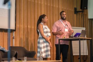 Black Queer Arts as Archive: From left: Rasheeda Forbes-Riley and Lance T. McCready; Photo: Sabine Hauff