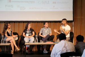 Recovering & Preserving Queer Memories in Argentina, Colombia & Brazil: From left: Anahí Farji Neer, Rita de Cássia Rodrigues, Michael Andrés Forero Parra, Keval Harie; Photo: Christiani Dwi Putri